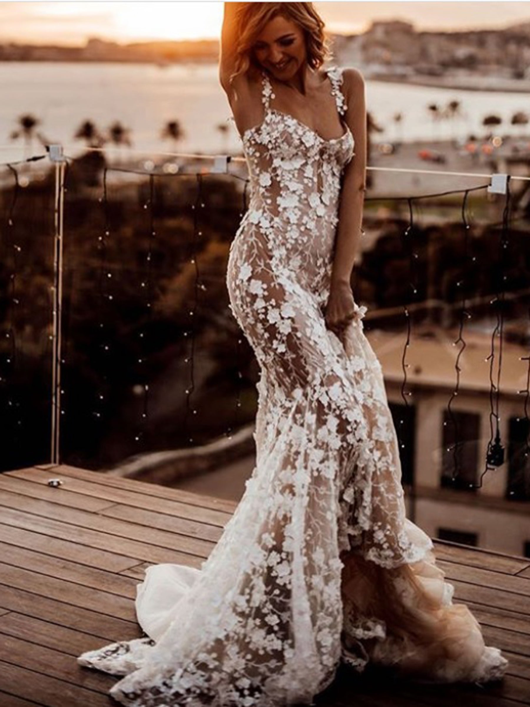 Ivory Beaded 3D Lace - Erwin Ivory Beaded 3D Lace - Erwin