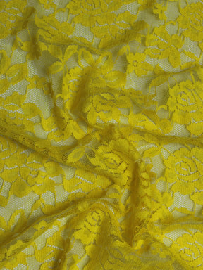 Yellow Raschel Stretch Lace - Evie