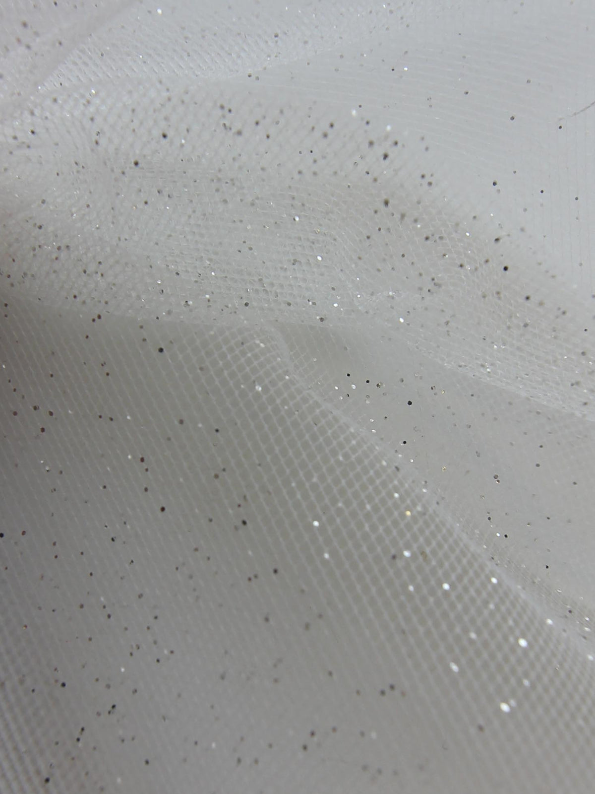 1 Meter Sparkly White Glitter Tulle Fabric 58” Wide Dress Bridal Decorations