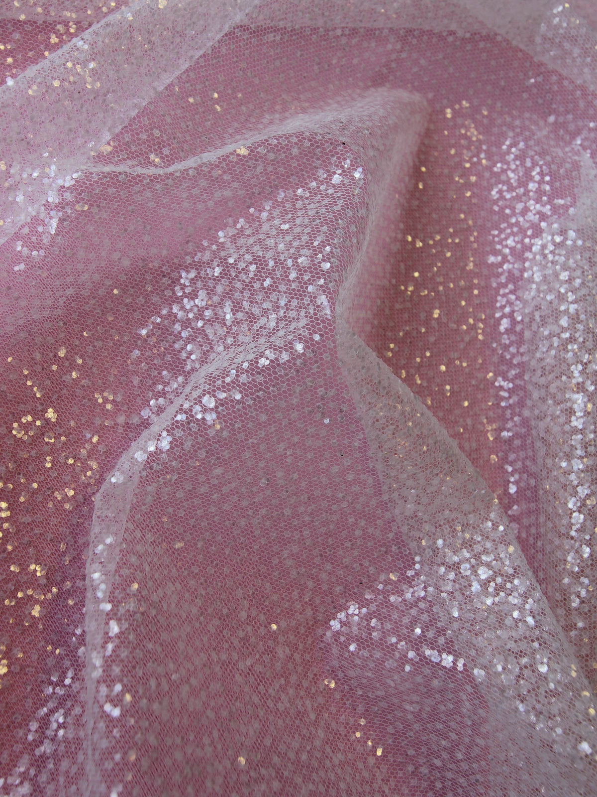 Ivory Glitter Tulle (148cm/58") - Lagertha