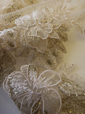 Gold Embroidery Lace - Aubrelia