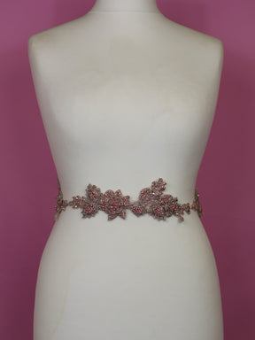 Crystal Dress Trim - Gravity (Pink)