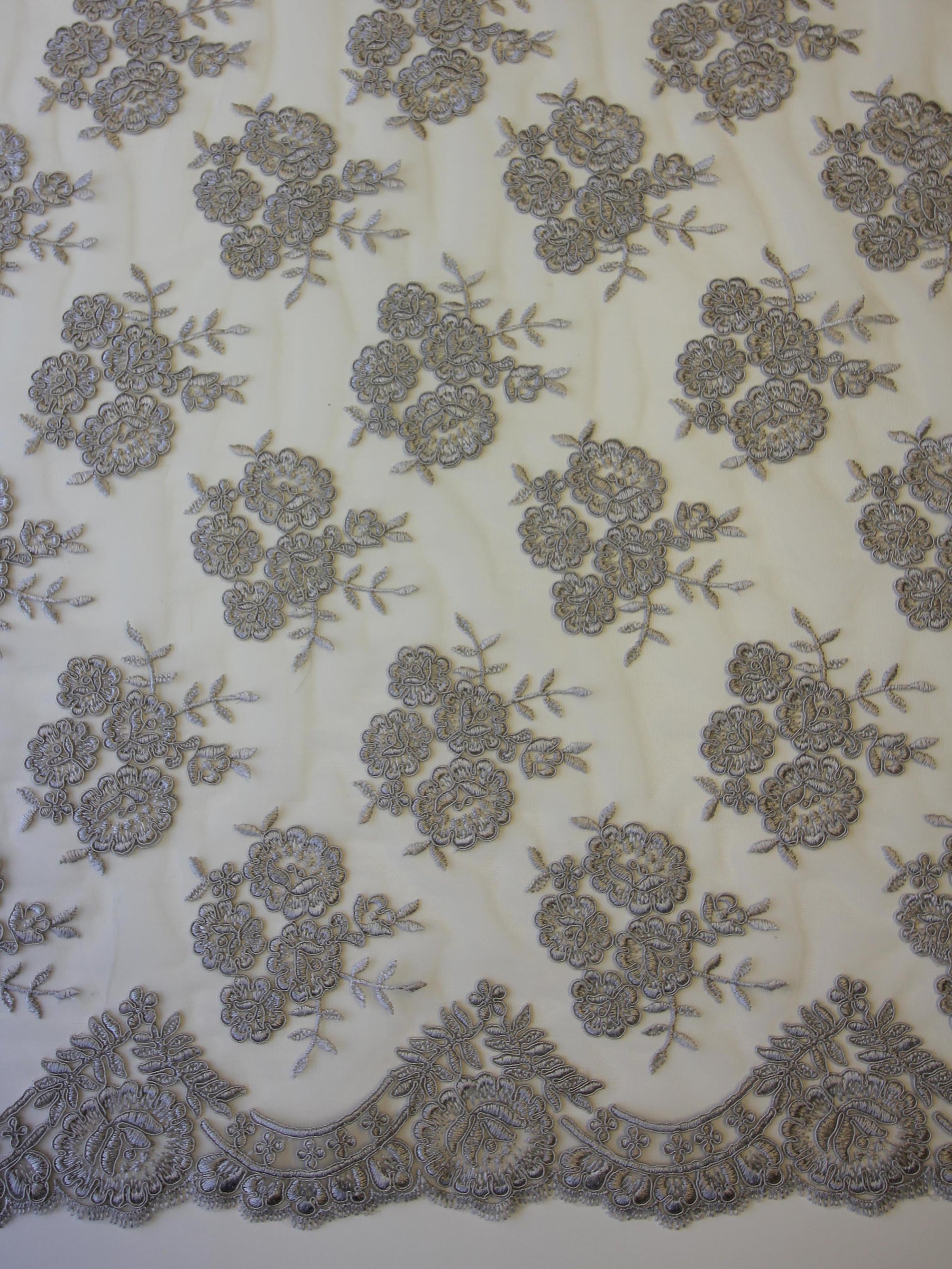 Grey Corded Lace - Jaylin