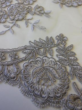Grey Corded Lace - Jaylin