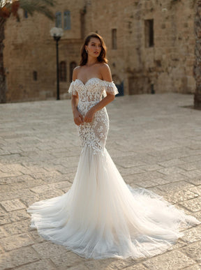 Ivory Beaded Embroidered Lace - Jeroboam