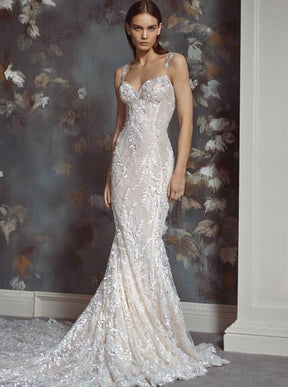 Ivory Beaded Bridal Lace - Giralda