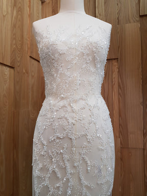 Ivory Beaded Lace - Avril