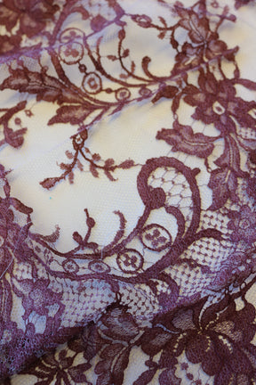 Plum Chantilly Lace - Kate