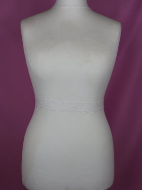 White Chantilly Lace Trim - Imogen