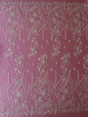 Ivory Beaded 3D Lace - Cappucine