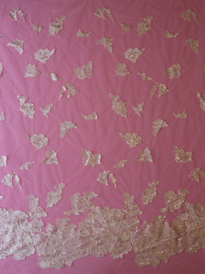 Ivory Embroidered Lace - Higoa