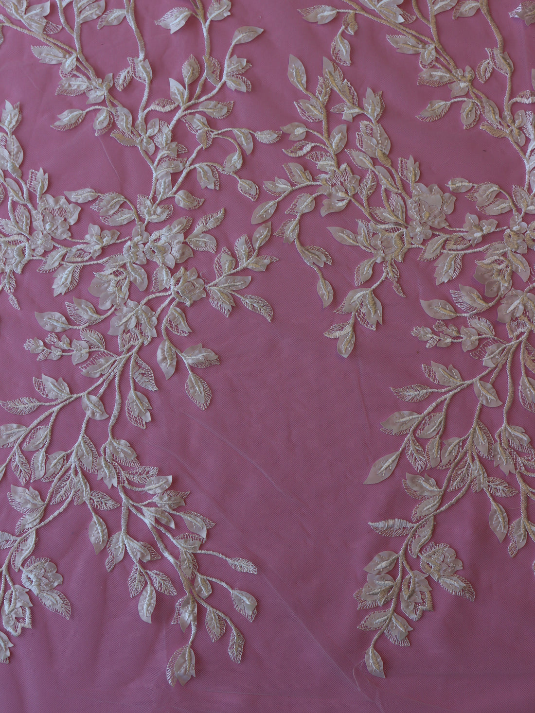 Ivory Beaded Laser Lace Larisa Cf main image 1