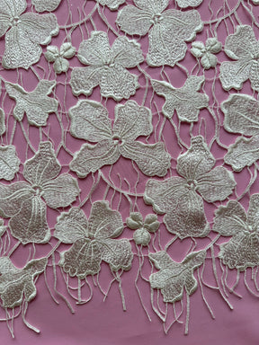 Ivory Italian Embroidery Lace - Raniya