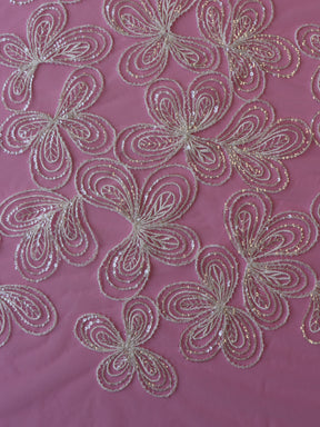 Ivory Embroidered Lace - Sana