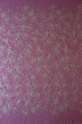 Ivory Embroidered Lace - Sana