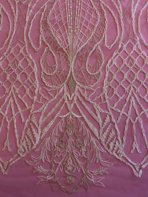 Ivory Embroidered Lace - Xenia