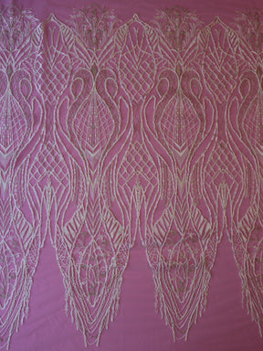 Ivory Embroidered Lace - Xenia
