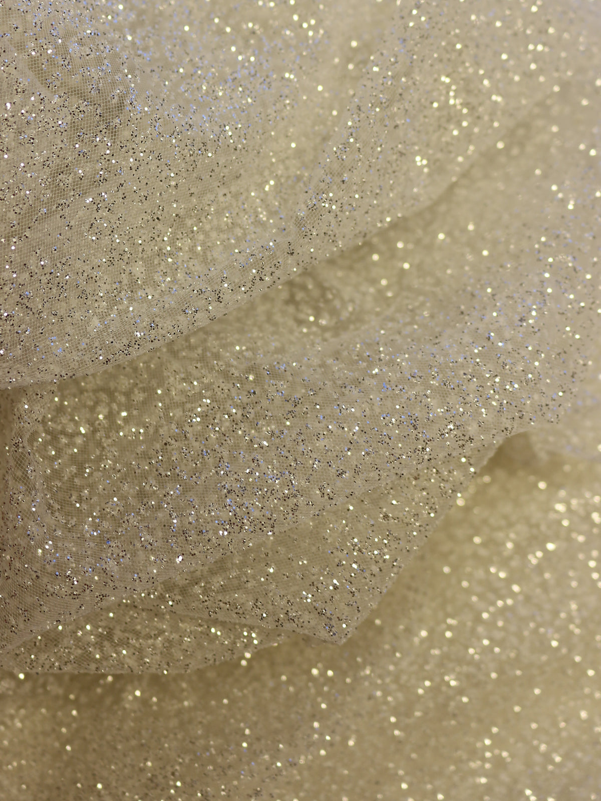 Ivory Glitter Tulle - Bewitch