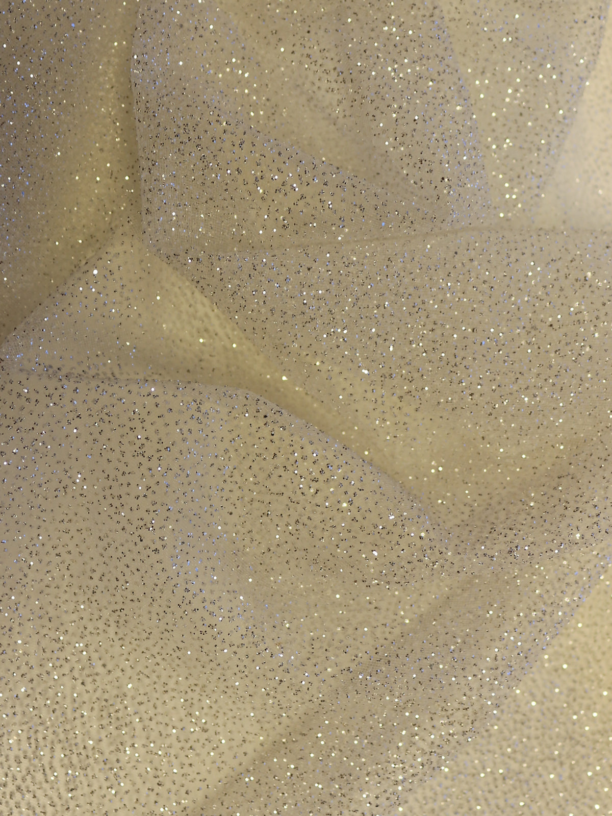 Ivory Glitter Tulle - Magnetism