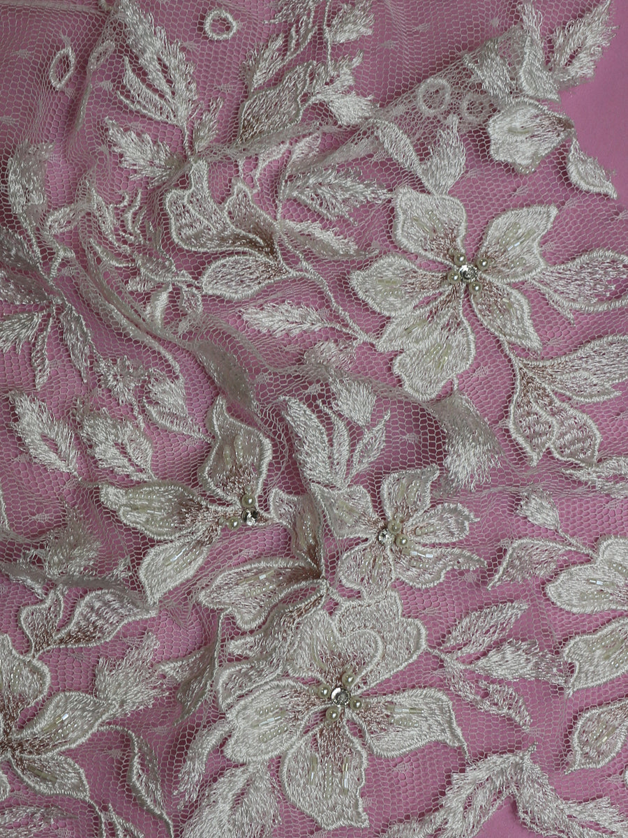 Ivory And Blush Lace Henrietta