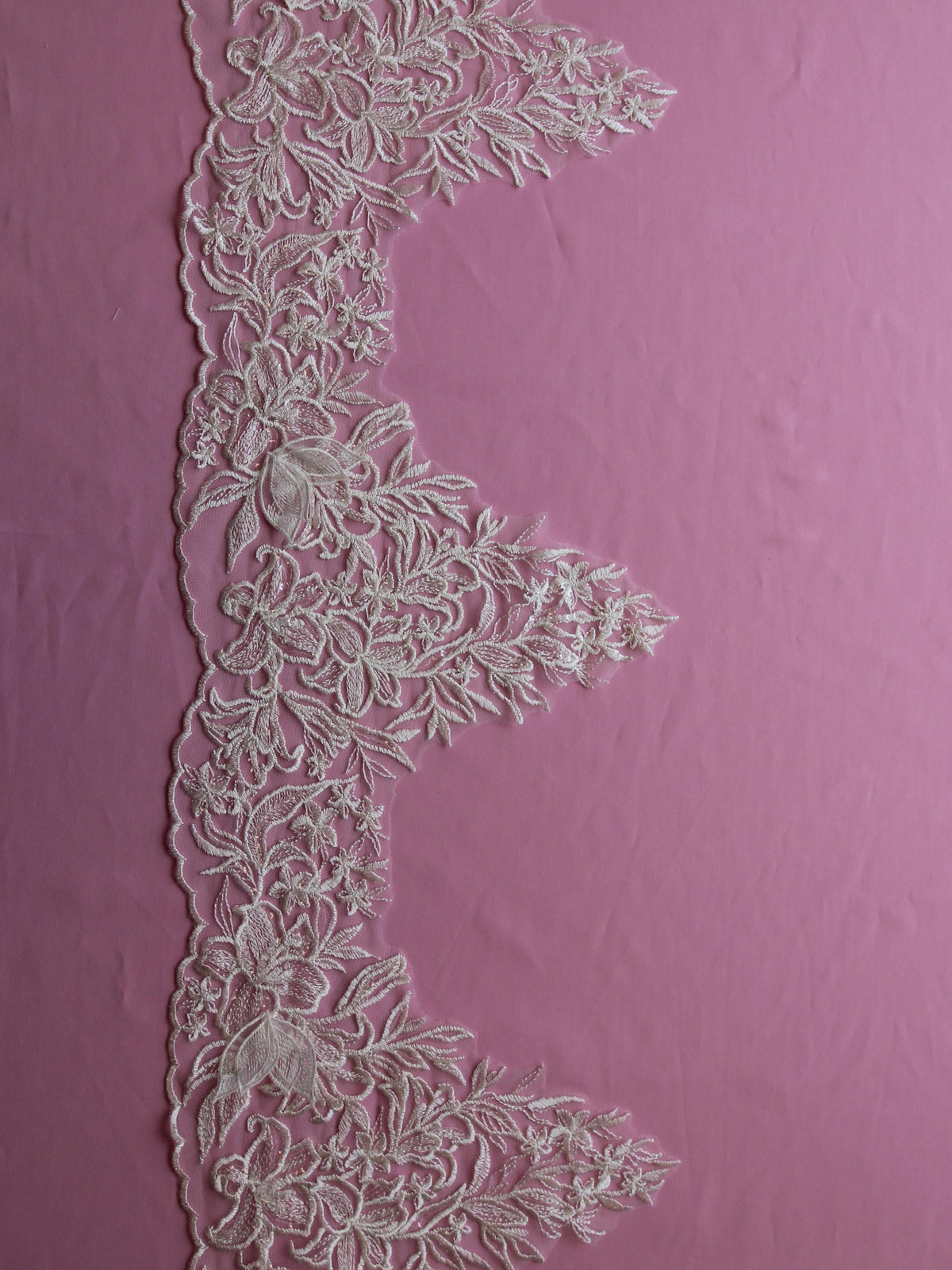 Ivory Embroidered Lace Trim (Large) – Calinda