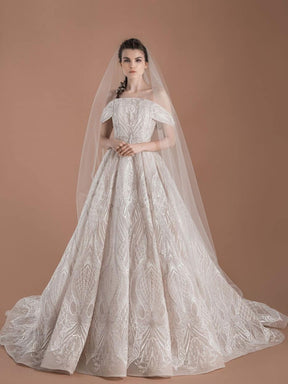 Ivory Embroidered Lace - Hortense