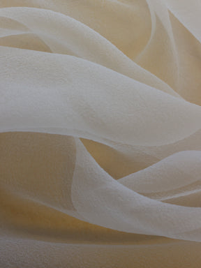 Ivory Crinkle Organza - Gracious