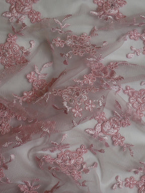 Pink Embroidered Lace - Kirsty