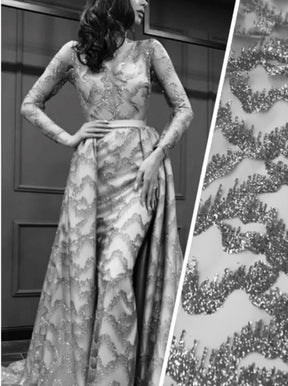 Ivory Glitter Lace - Melody