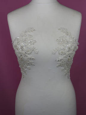 Ivory Corded Lace Appliques - Mona