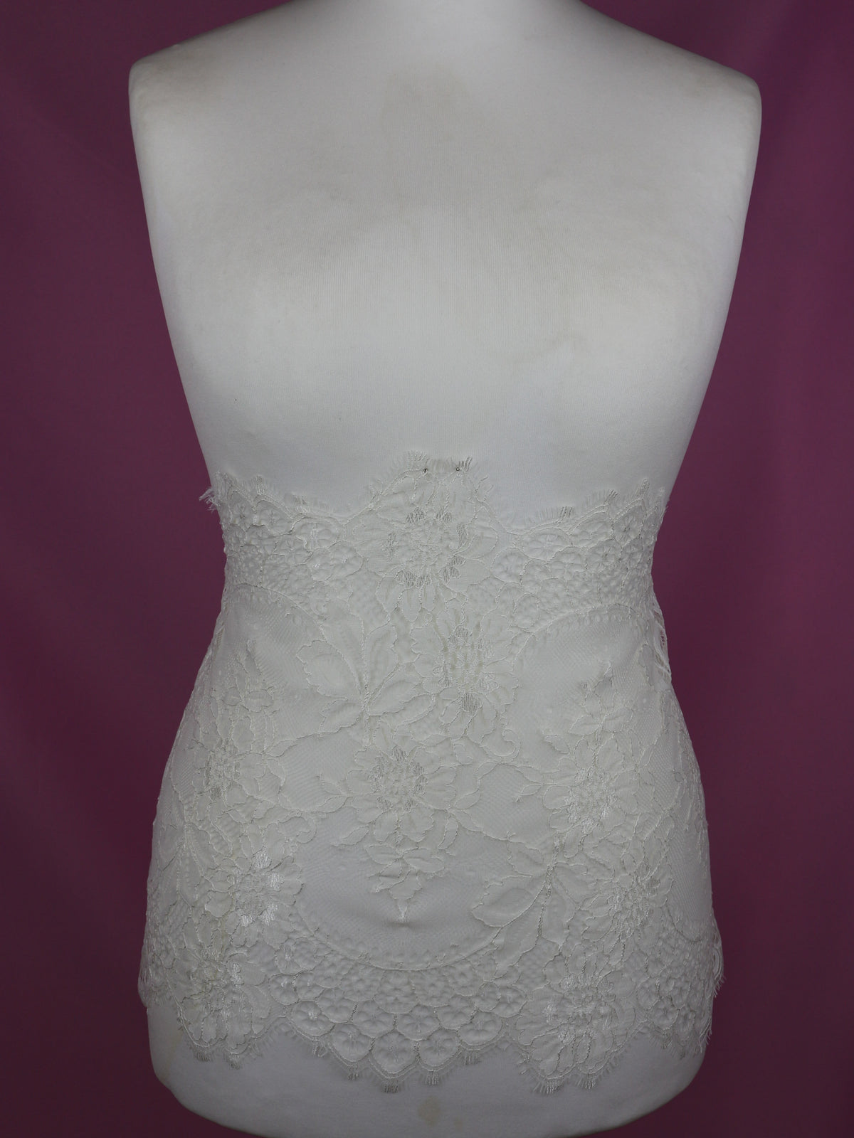 Ivory Raschel Lace Trim - Morgan