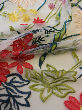 Multicolored Embroidered Lace - Juanita