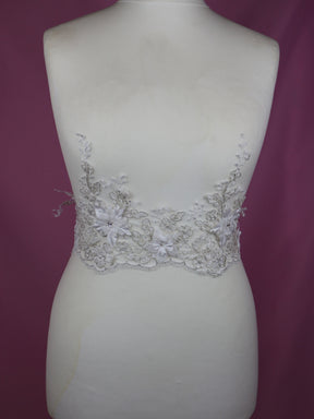 White Flower Lace Trim - Naomi