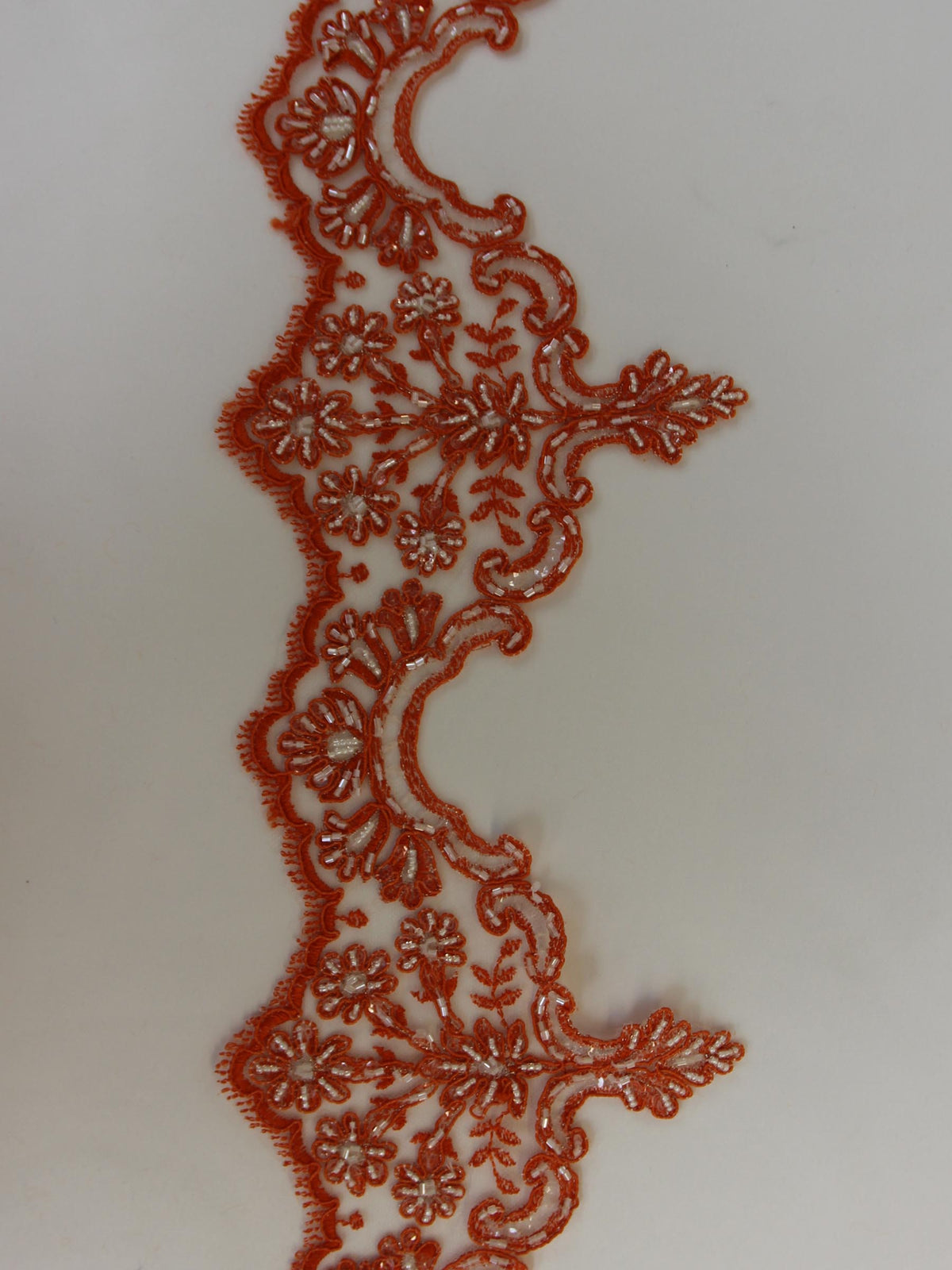 Fresh Orange Lace Trim - Sophia