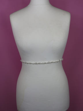 Ivory Beaded Lace Trim - Orbit