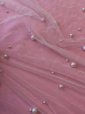 Ivory Pearl Embellished Tulle - Supremacy