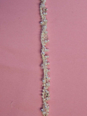 Ivory Beaded Lace Trim - Orbit