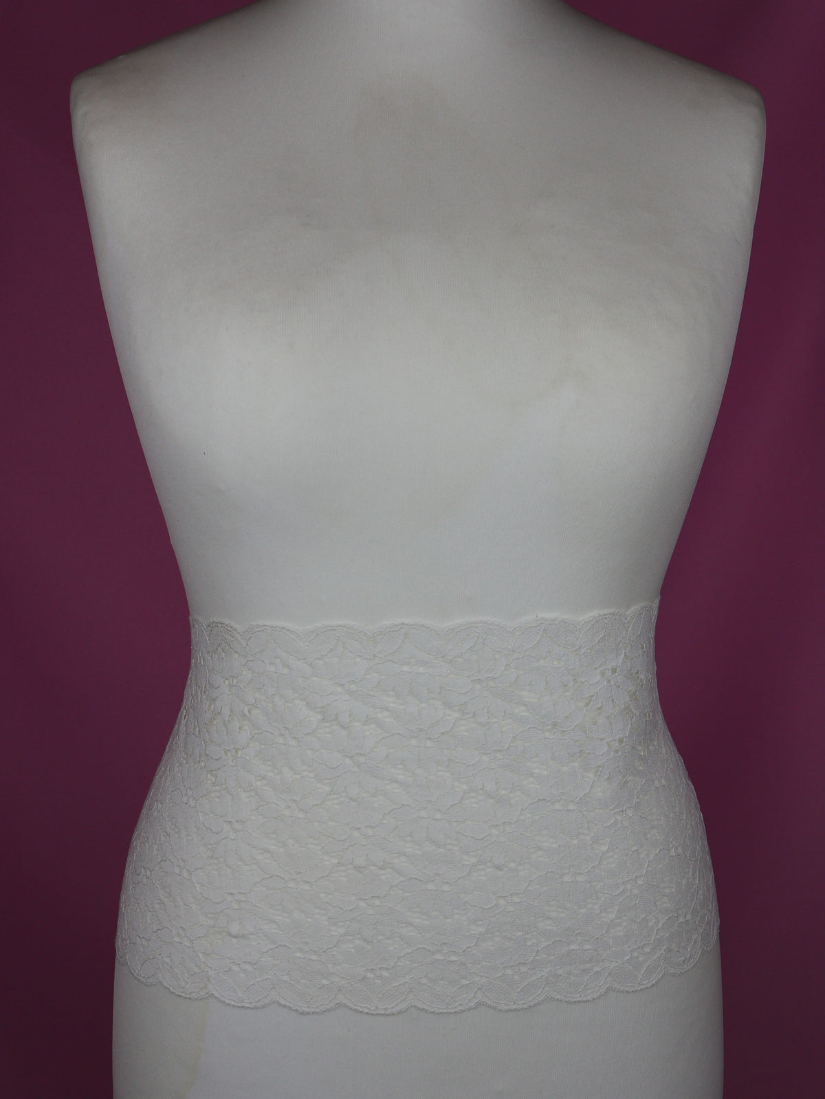 White Lace Trim - Pecan