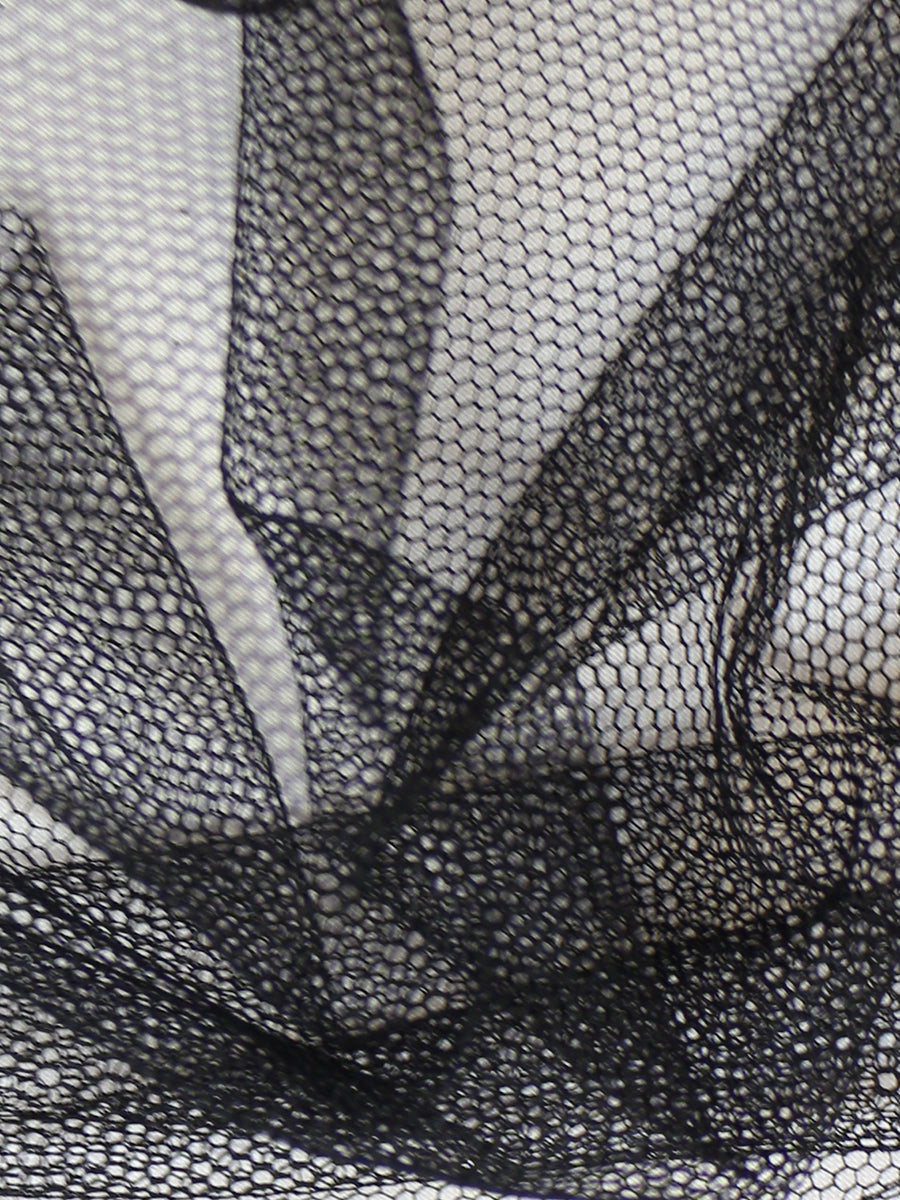 Black Silk Tulle (135cm/53") - Perception