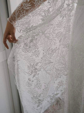 Ivory Embroidered Lace - Presley