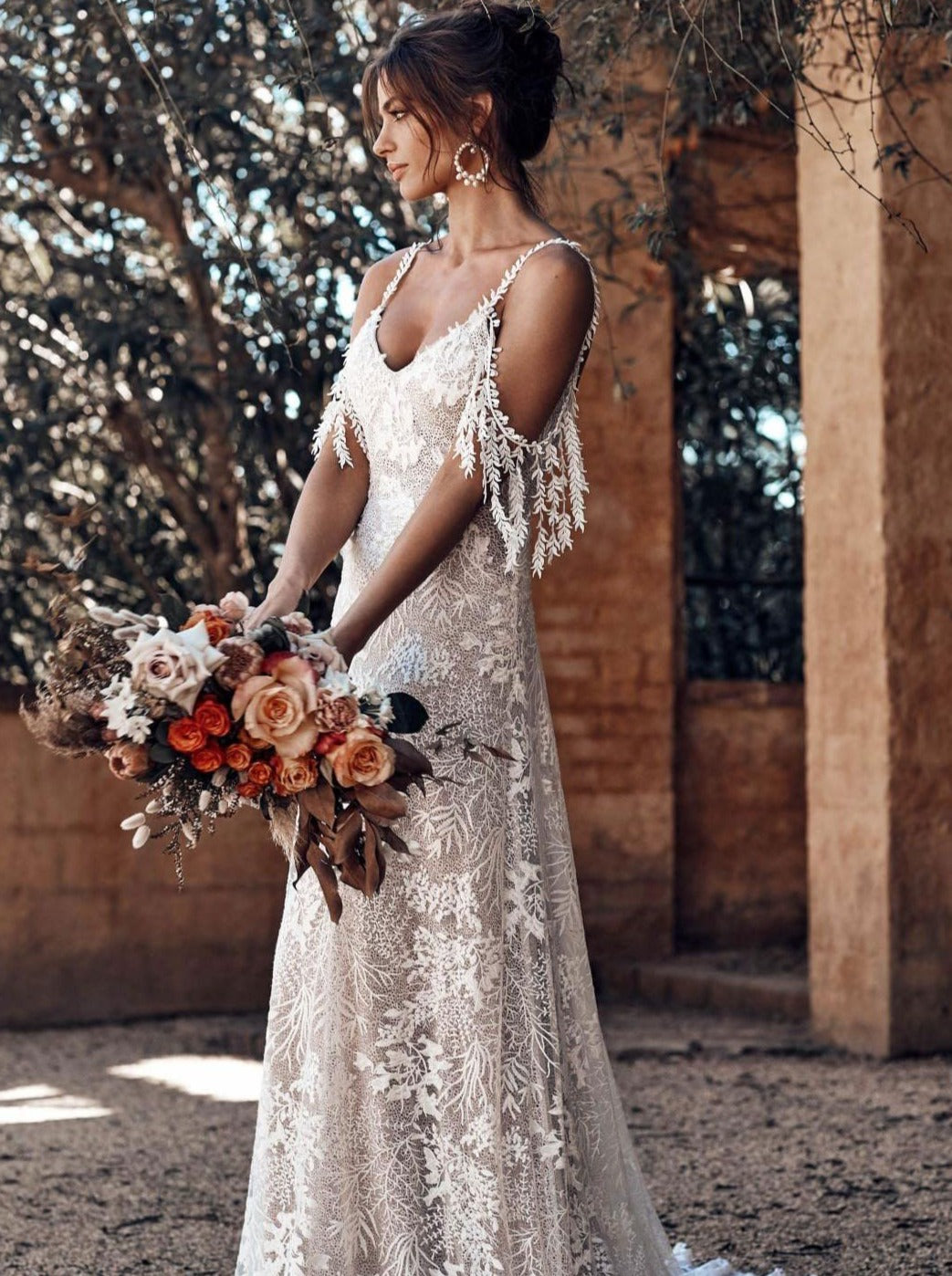 Ivory Embroidered Lace - Presley Ivory Embroidered Lace - Presley