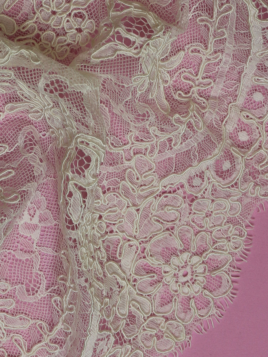 Ivory Corded Lace Trim – Rachel