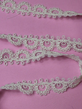 Ivory Corded Lace Trim - Ramson