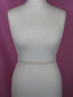Ivory Corded Lace Trim - Ramson