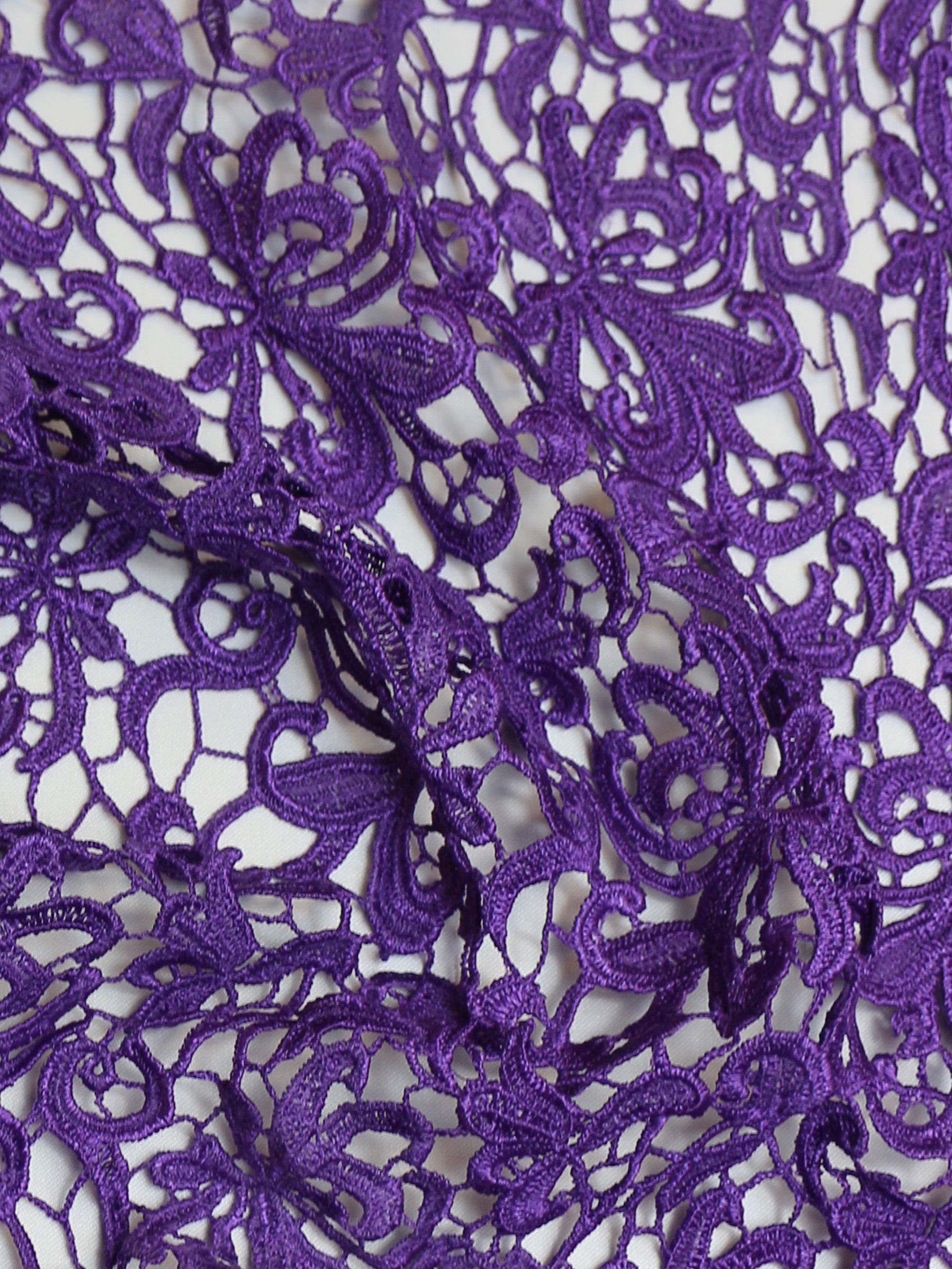 Purple Guipure Lace - Reese