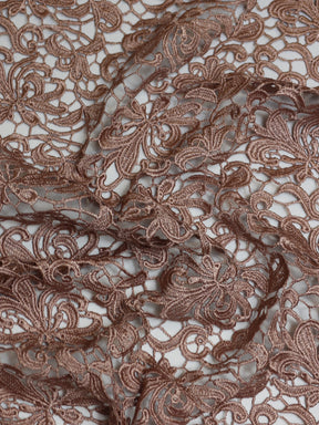 Coffee Guipure Lace - Reese