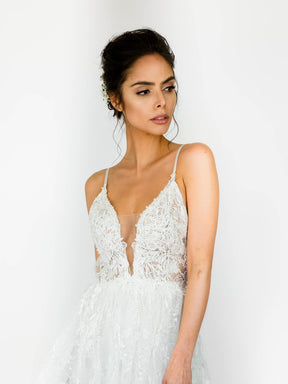 Ivory Beaded Lace - Drusilla