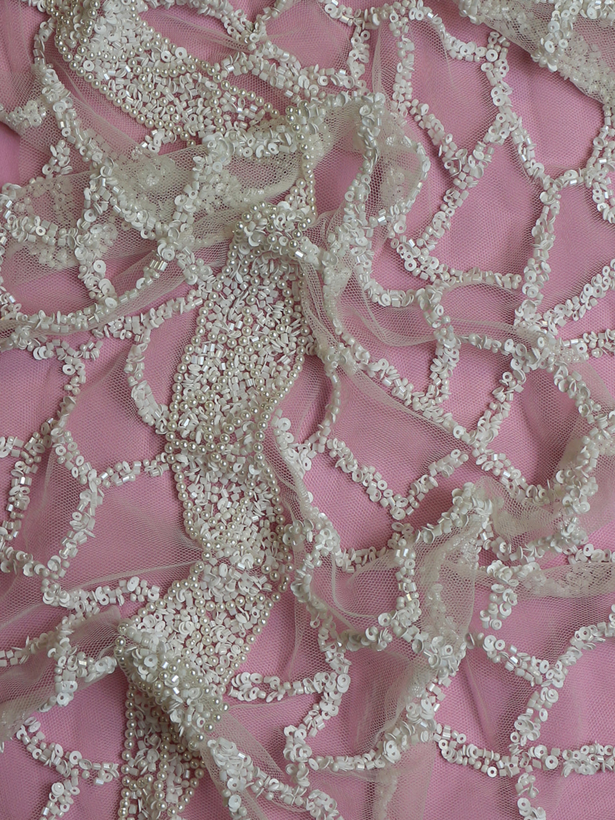 Ivory Beaded Lace - Salma