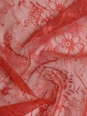 Deep Salmon Raschel Lace - Clio