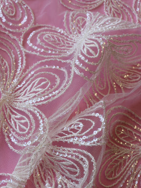 Ivory Embroidered Lace - Sana